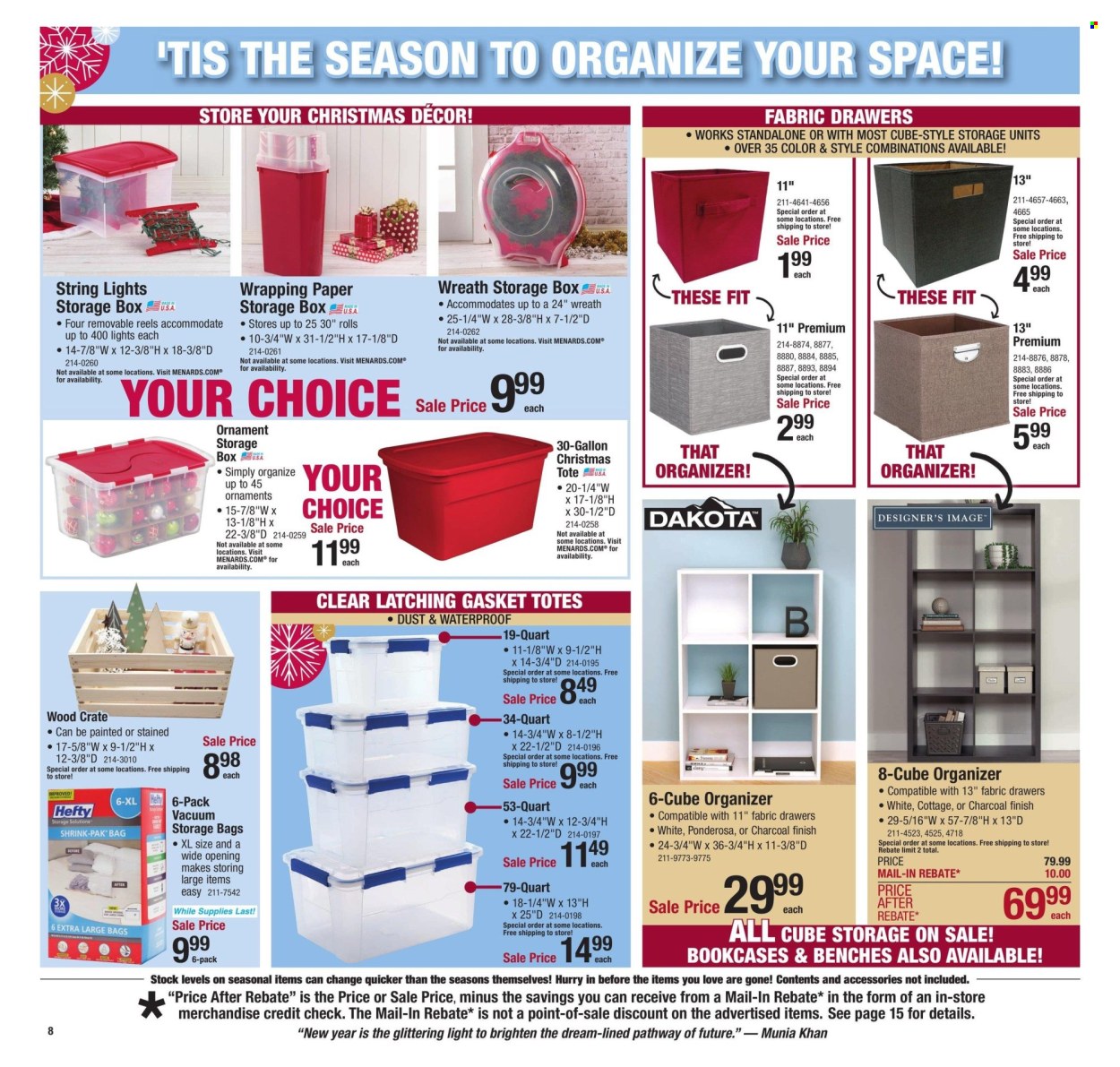 Menards ad - 12/19/2024 - 12/31/2024. Page 14