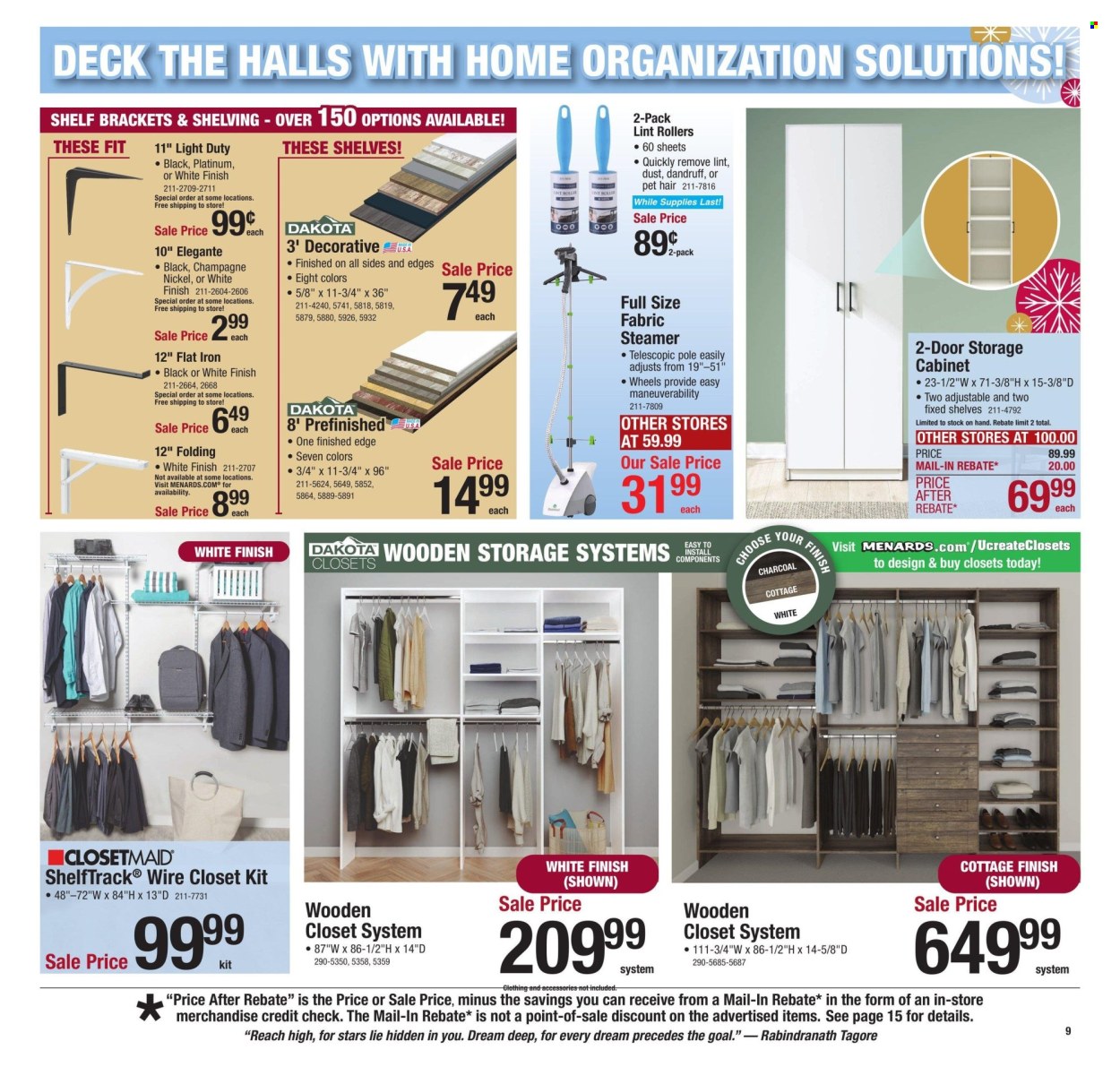 Menards ad - 12/19/2024 - 12/31/2024. Page 15