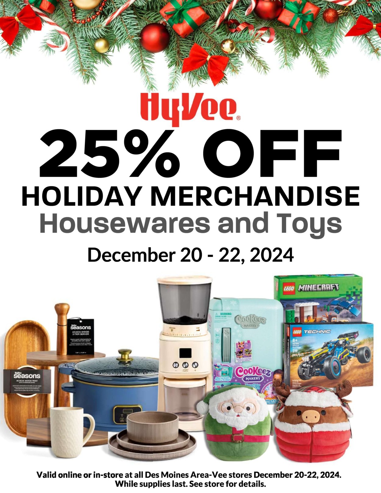 Hy-Vee ad - 12/20/2024 - 12/22/2024. Page 1