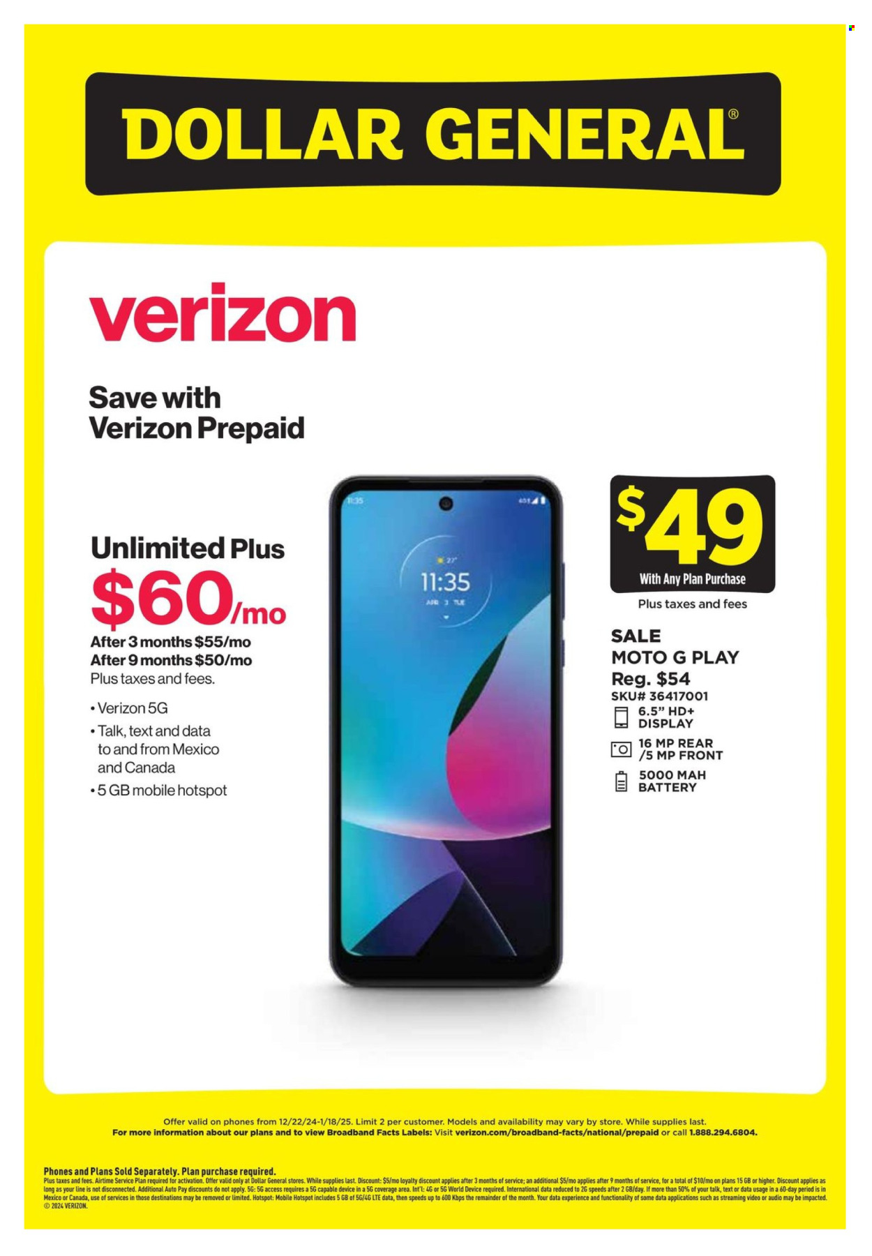 Dollar General ad - 12/22/2024 - 01/18/2025. Page 2