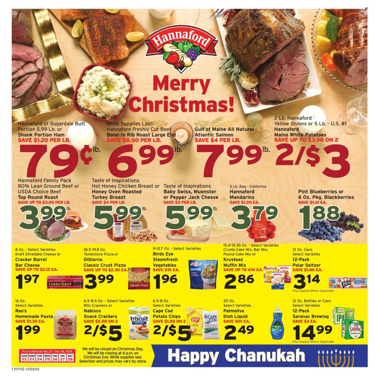 Hannaford ad - 12/22/2024 - 12/28/2024. Page 1