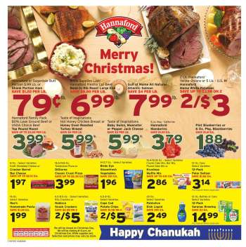 Hannaford Flyer - 12/22/2024 - 12/28/2024.