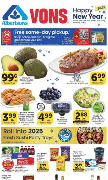 Vons Flyer - 12/26/2024 - 01/01/2025.
