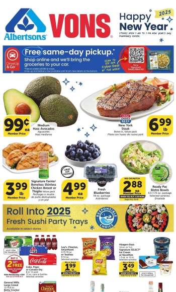 Vons Flyer - 12/26/2024 - 01/01/2025.
