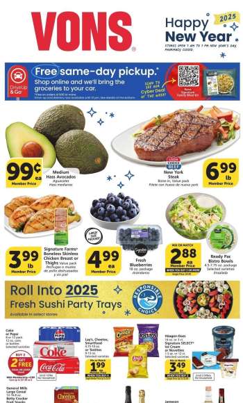 Vons Flyer - 12/26/2024 - 01/01/2025.