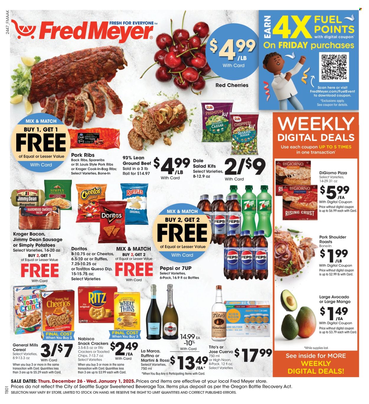 Fred Meyer ad - 12/26/2024 - 01/01/2025. Page 1