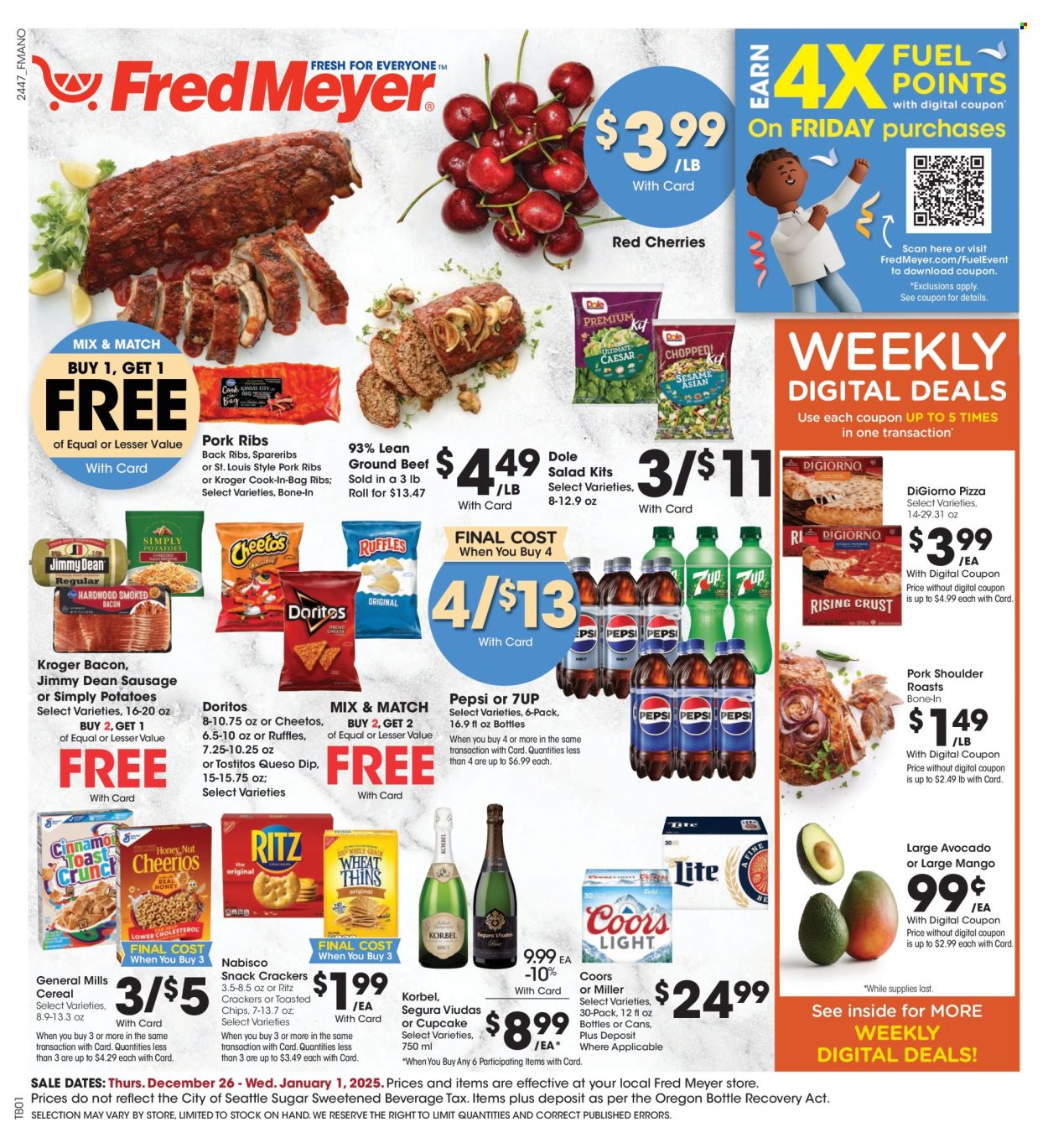 Fred Meyer ad - 12/26/2024 - 01/01/2025. Page 1