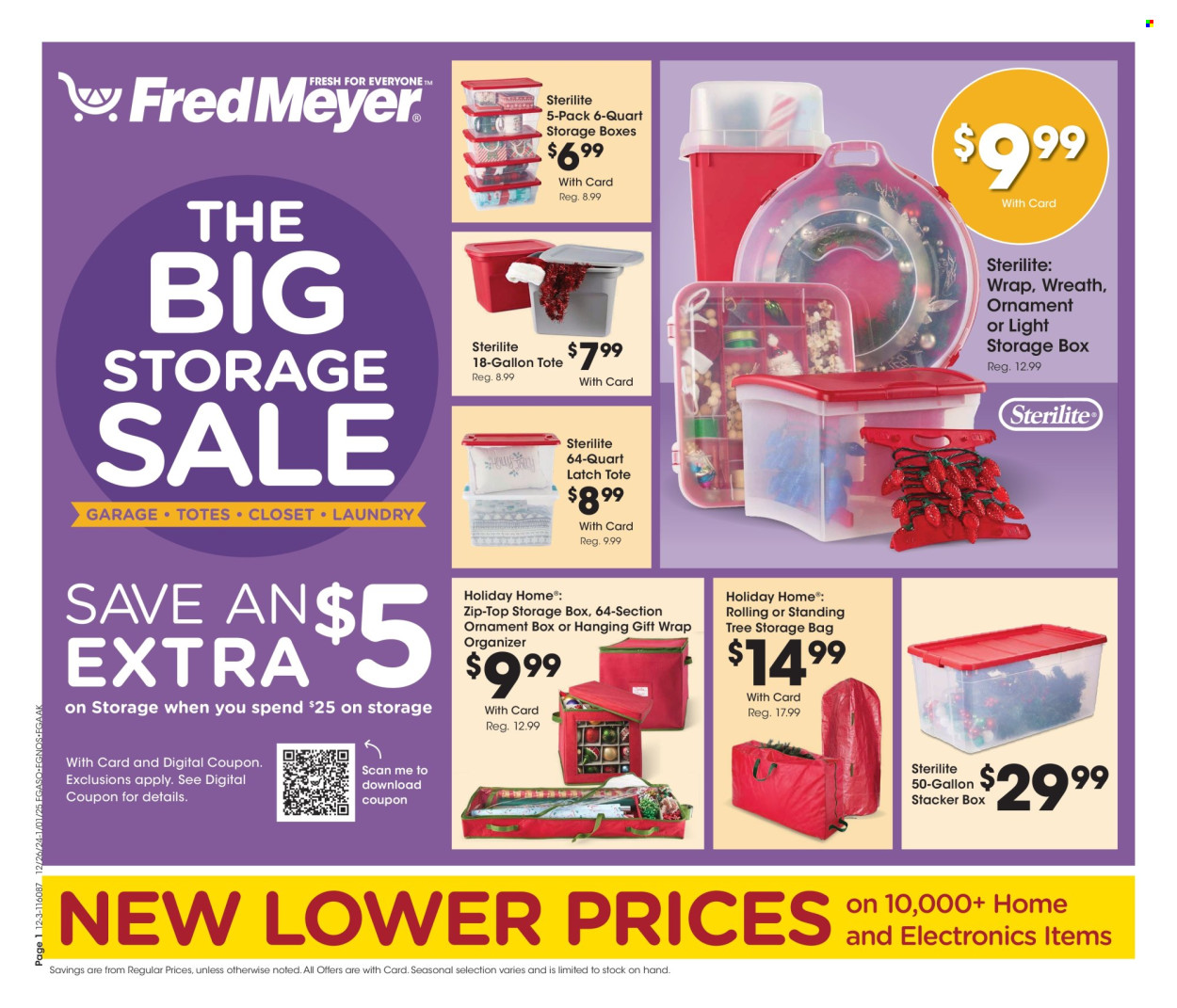 Fred Meyer ad - 12/26/2024 - 01/01/2025. Page 1