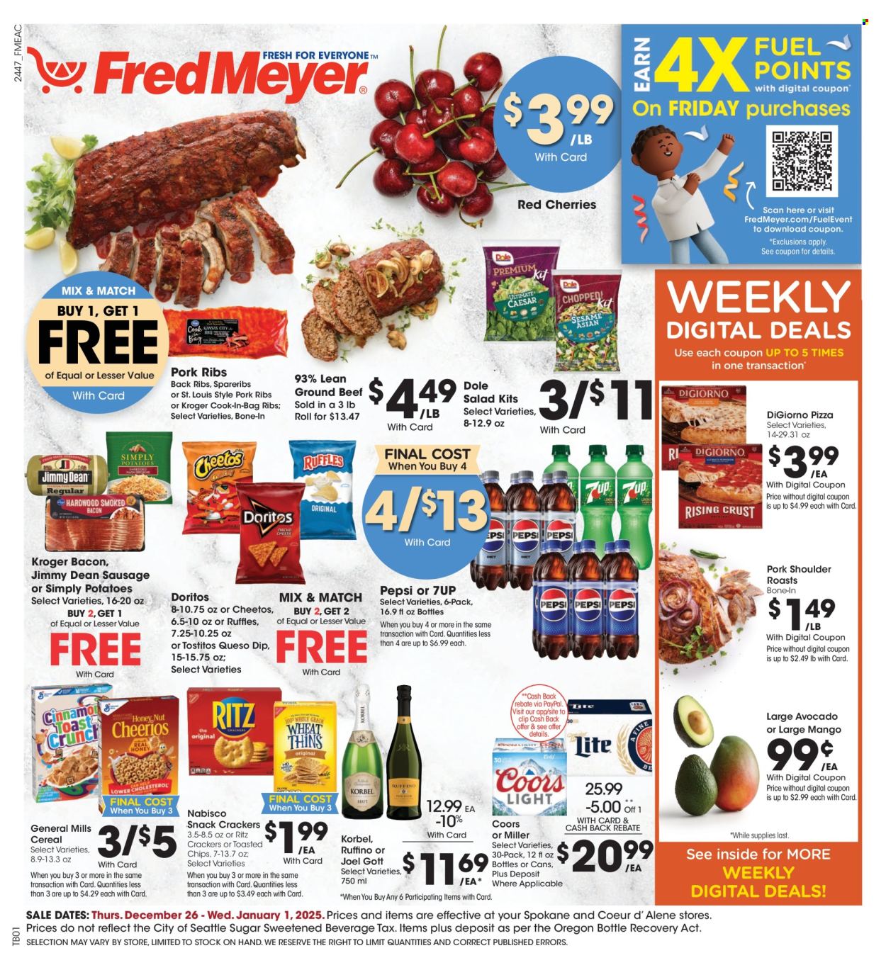 Fred Meyer ad - 12/26/2024 - 01/01/2025. Page 1