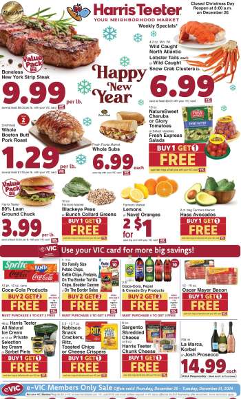 Harris Teeter Flyer - 12/26/2024 - 12/31/2024.