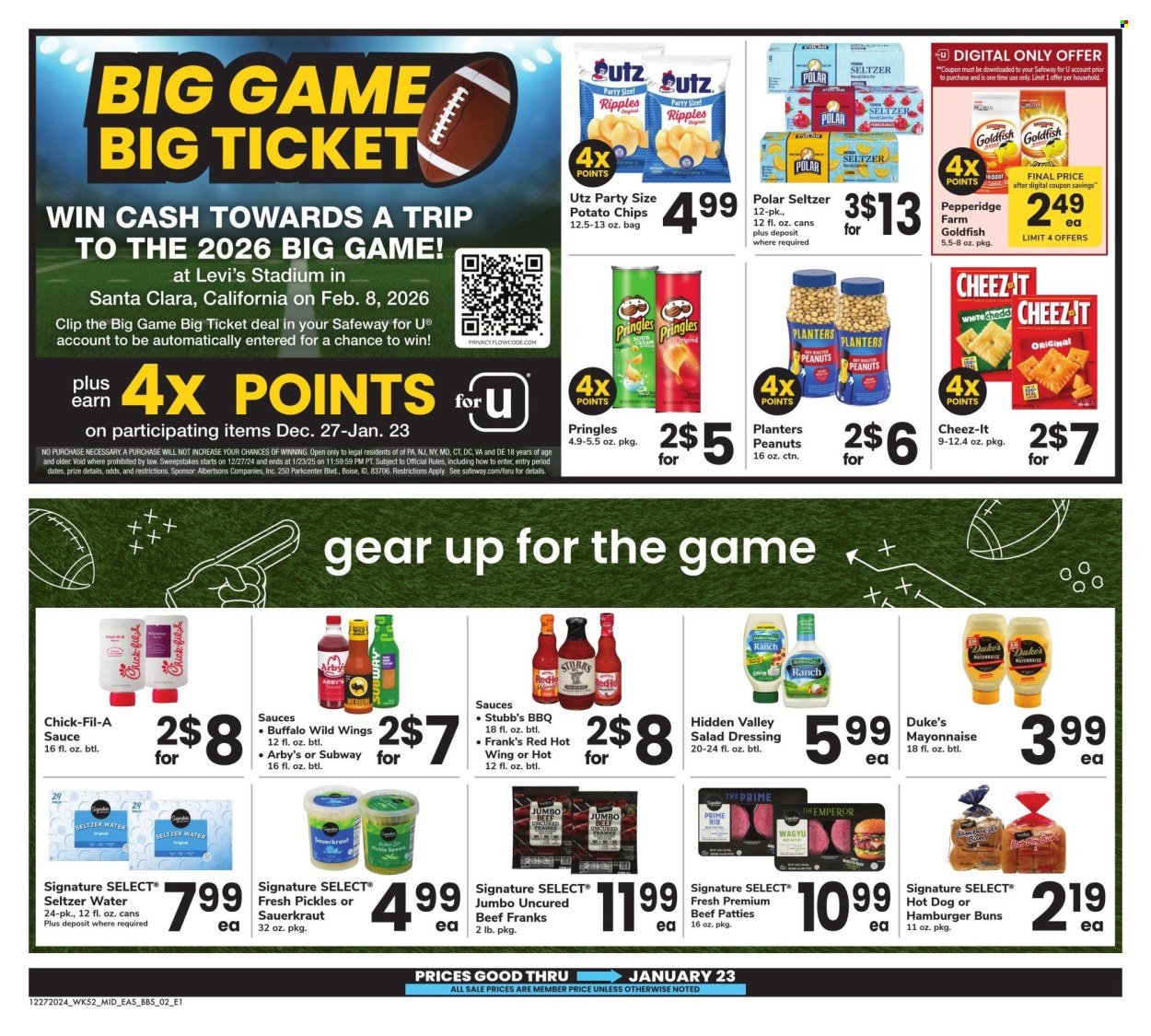 Safeway ad - 12/27/2024 - 01/23/2025. Page 2
