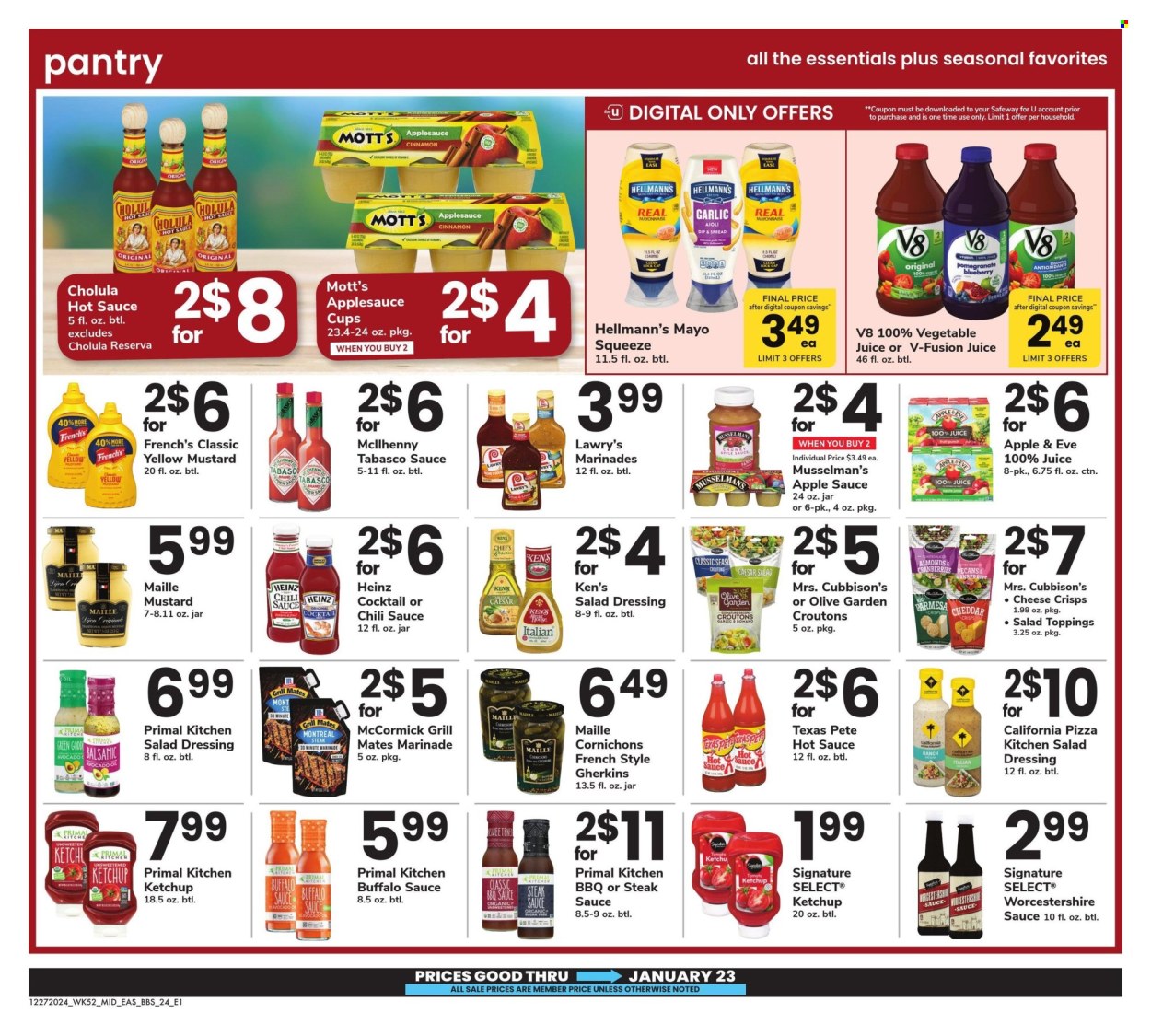 Safeway ad - 12/27/2024 - 01/23/2025. Page 23
