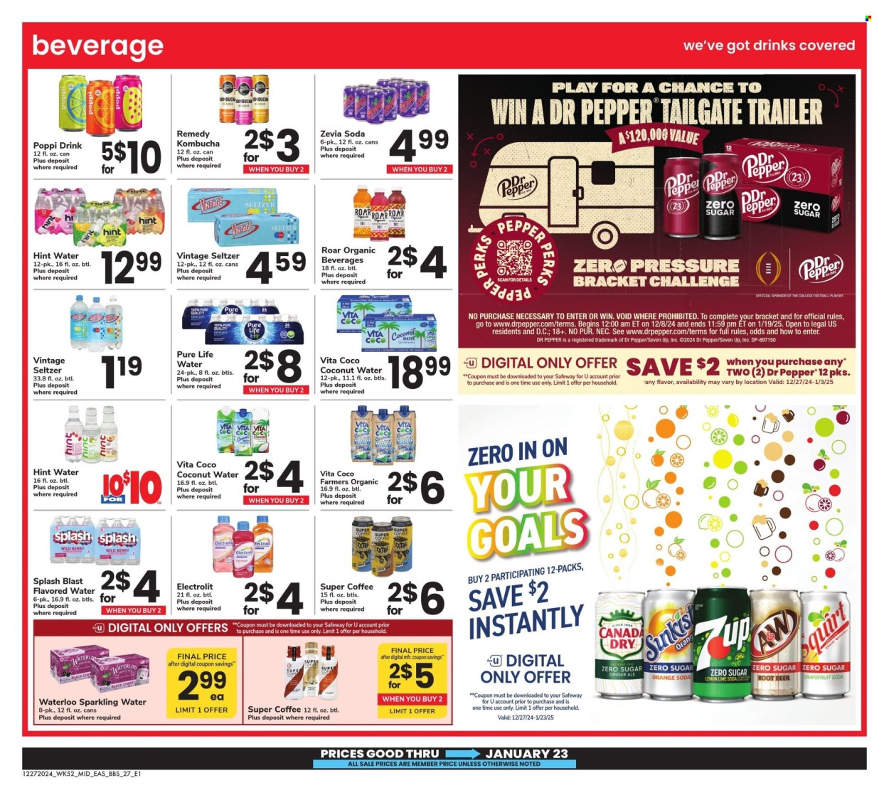 Safeway ad - 12/27/2024 - 01/23/2025. Page 26