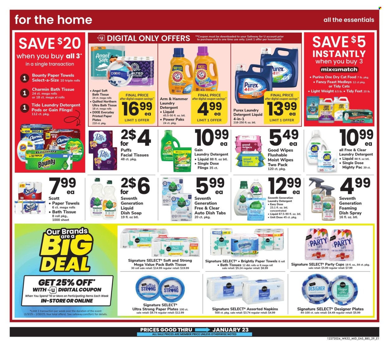 Safeway ad - 12/27/2024 - 01/23/2025. Page 28