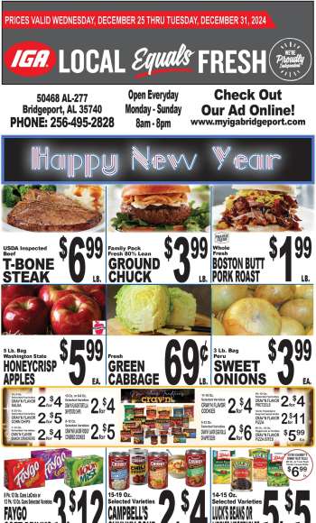 IGA Flyer - 12/25/2024 - 12/31/2024.
