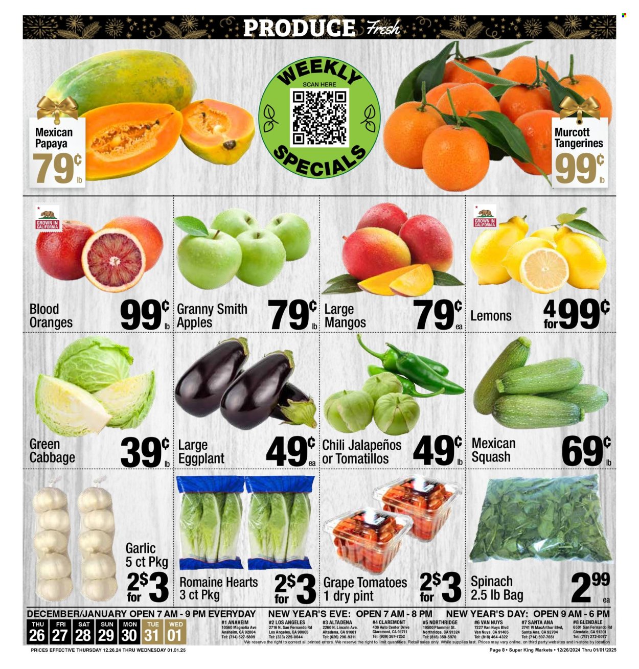 Super King Markets ad - 12/26/2024 - 01/01/2025. Page 8