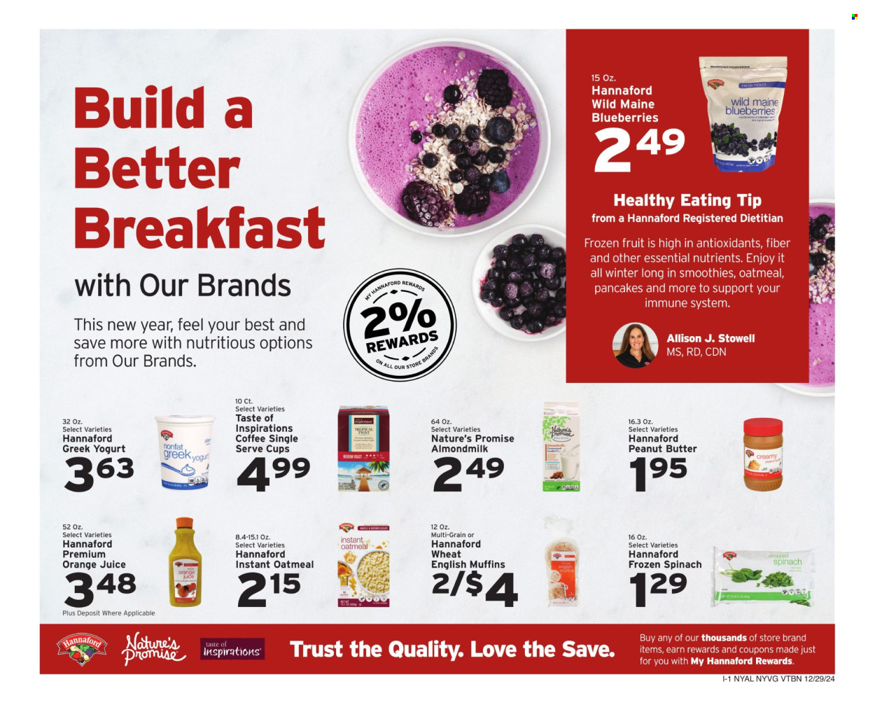 Hannaford ad - 12/29/2024 - 01/04/2025. Page 9