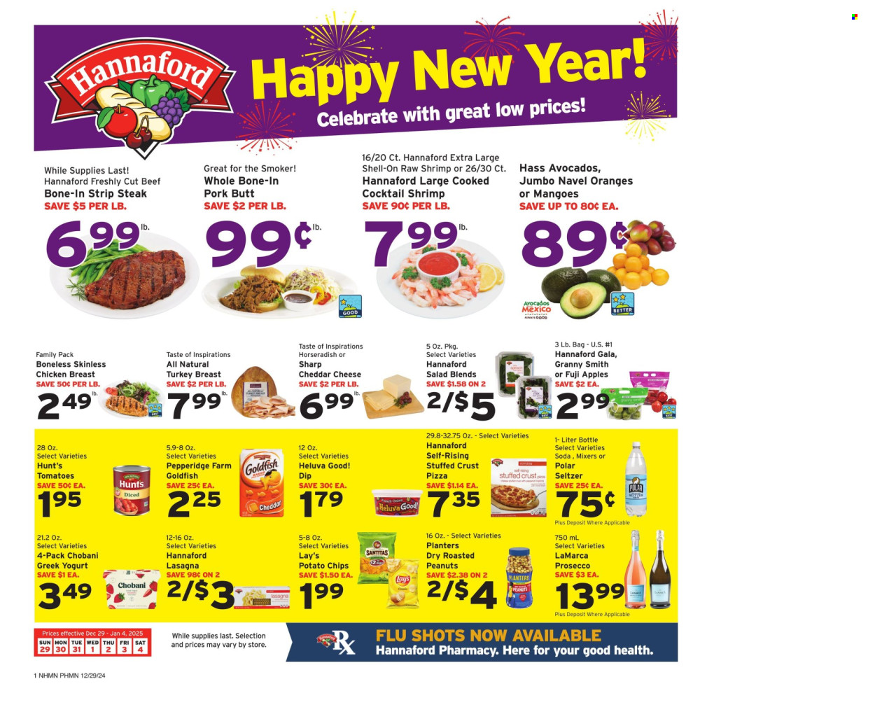 Hannaford ad - 12/29/2024 - 01/04/2025. Page 1