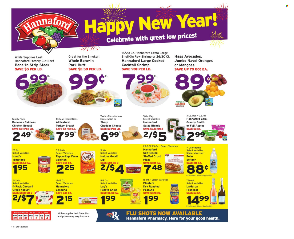 Hannaford ad - 12/29/2024 - 01/04/2025. Page 1
