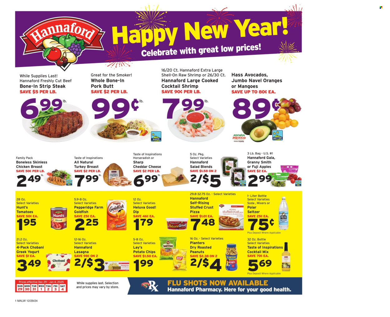 Hannaford ad - 12/29/2024 - 01/04/2025. Page 1