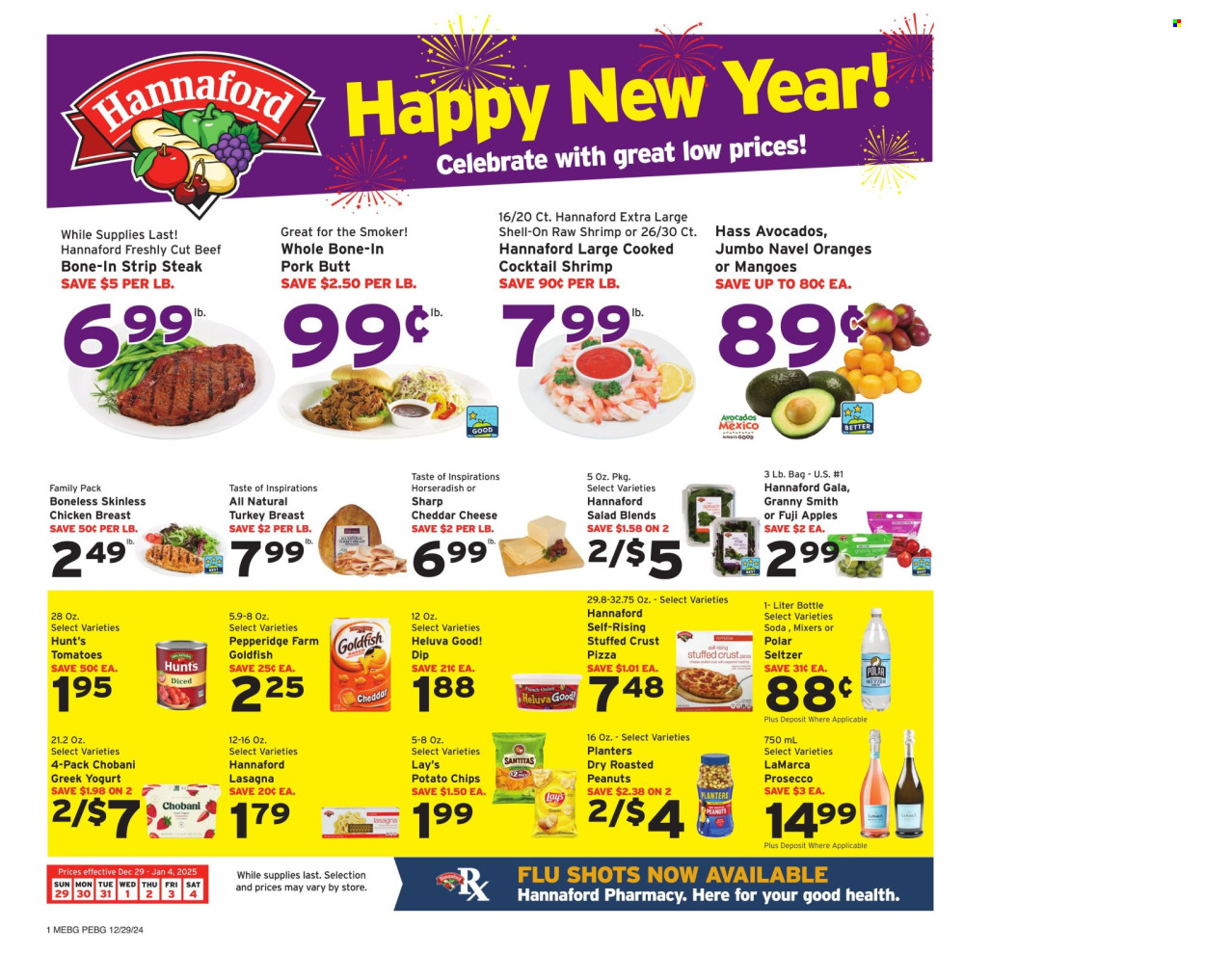 Hannaford ad - 12/29/2024 - 01/04/2025. Page 1