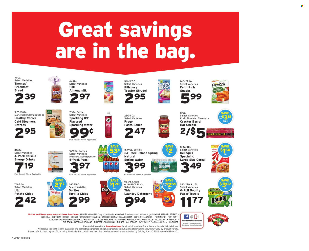 Hannaford ad - 12/29/2024 - 01/04/2025. Page 8