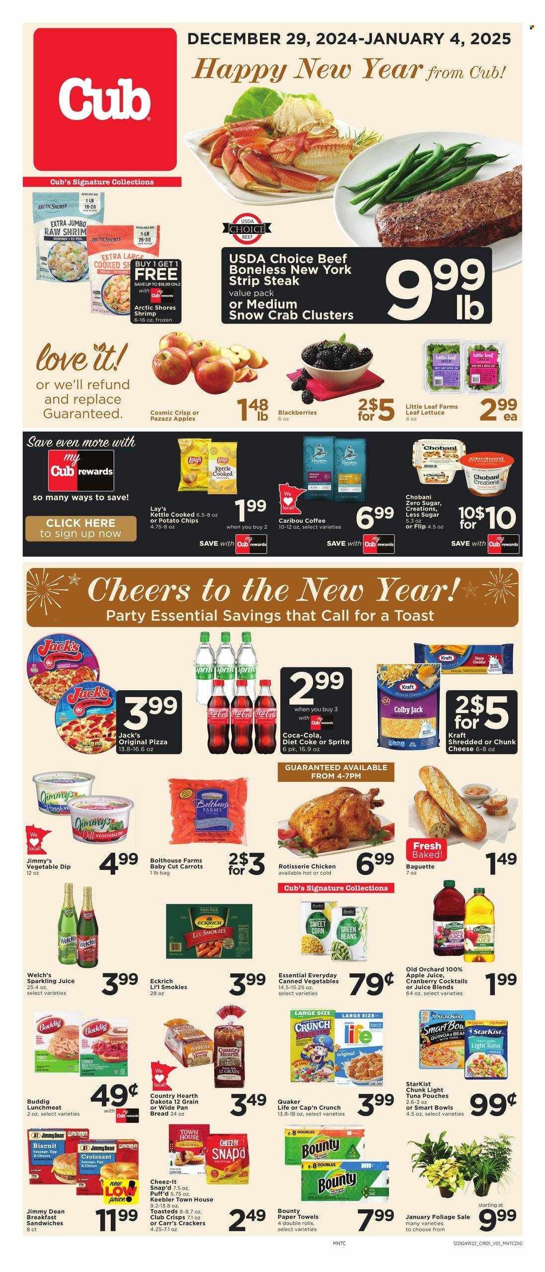 Cub Foods ad - 12/29/2024 - 01/04/2025. Page 1