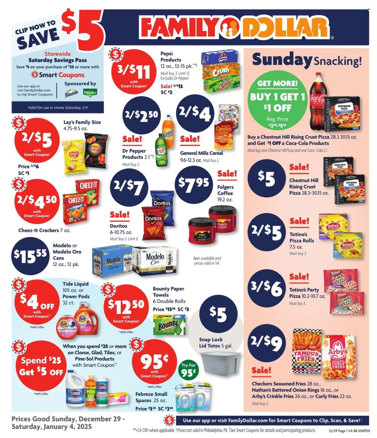 Family Dollar ad - 12/29/2024 - 01/04/2025. Page 1