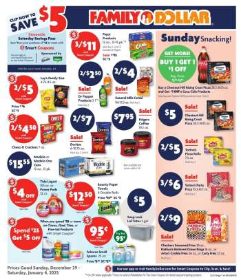 Family Dollar Flyer - 12/29/2024 - 01/04/2025.
