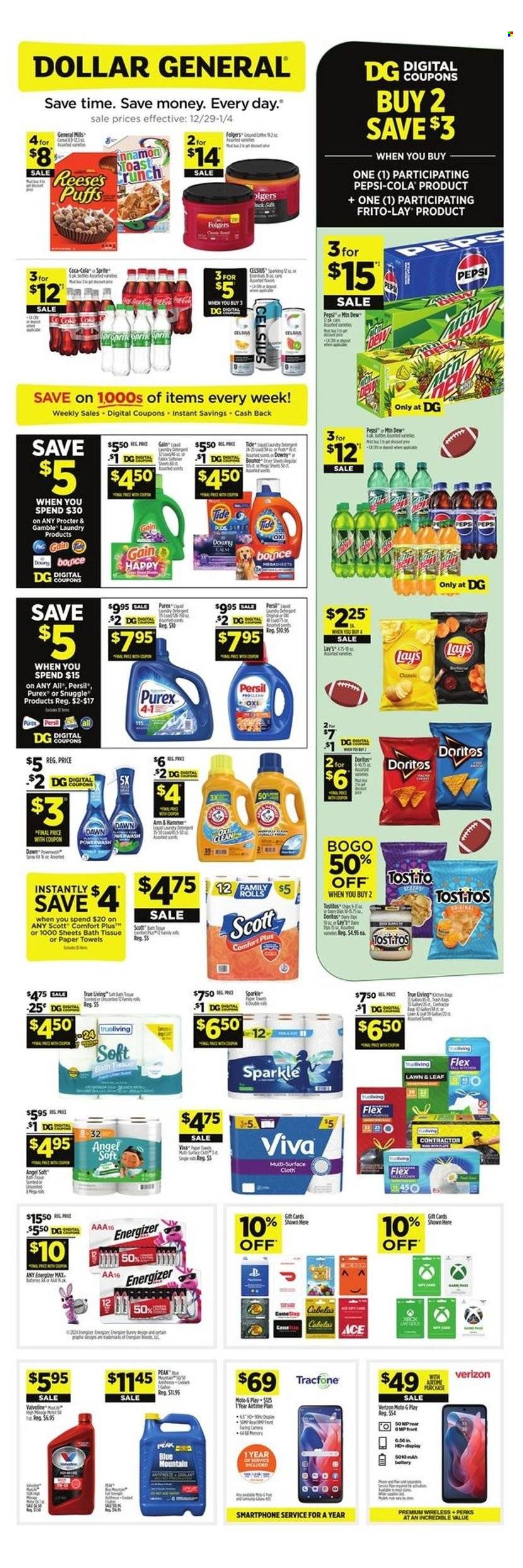 Dollar General ad - 12/29/2024 - 01/04/2025. Page 1