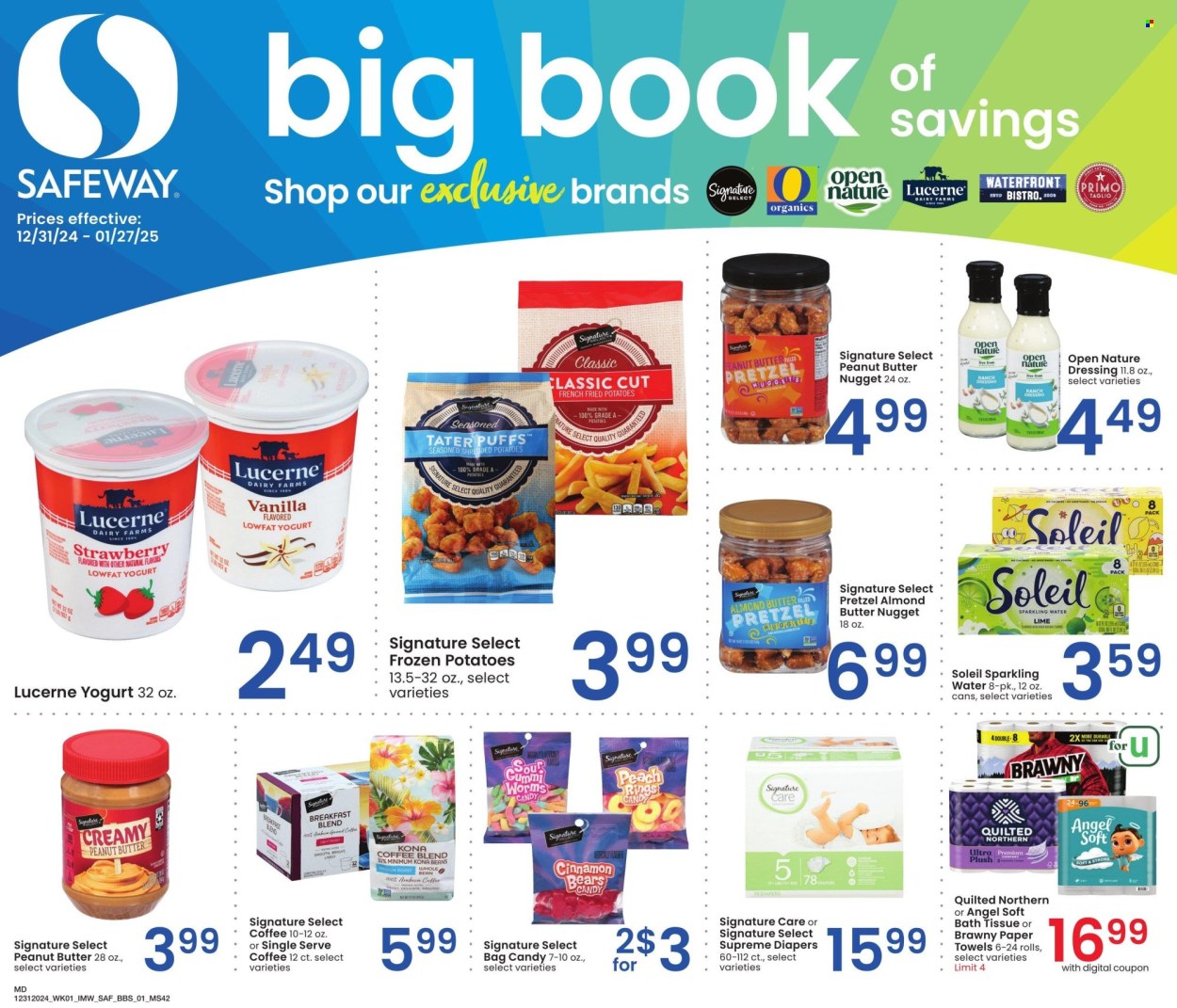 Safeway ad - 12/31/2024 - 01/27/2025. Page 1