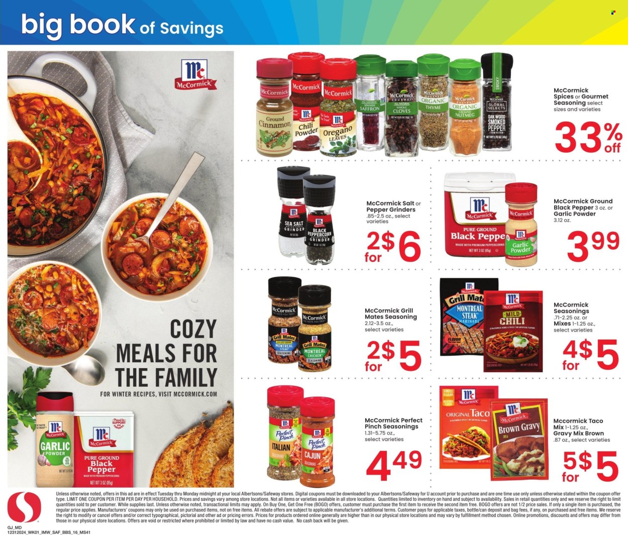 Safeway ad - 12/31/2024 - 01/27/2025. Page 16