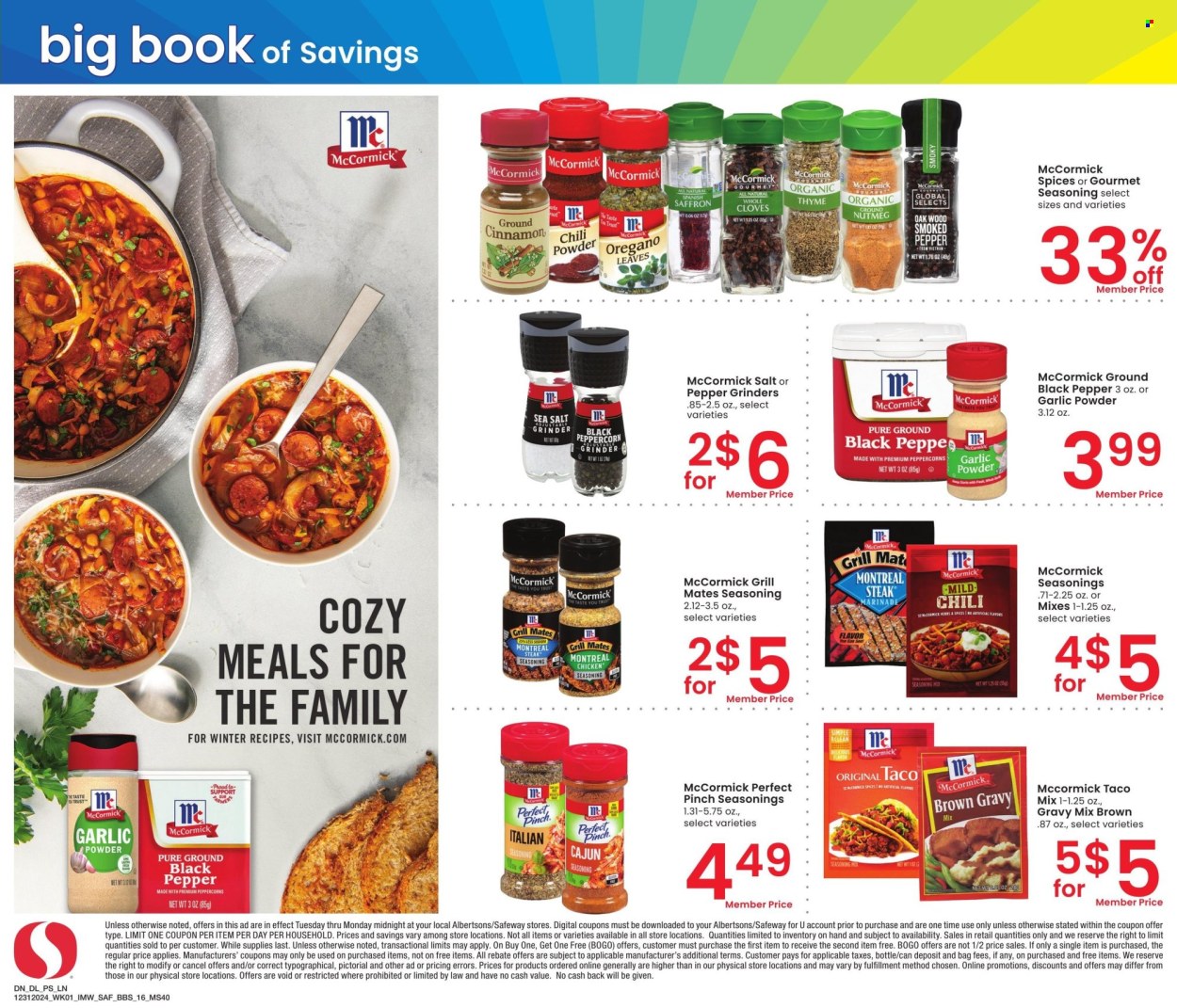 Safeway ad - 12/31/2024 - 01/27/2025. Page 16
