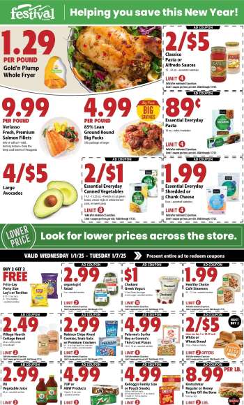 Festival Foods Flyer - 01/01/2025 - 01/07/2025.