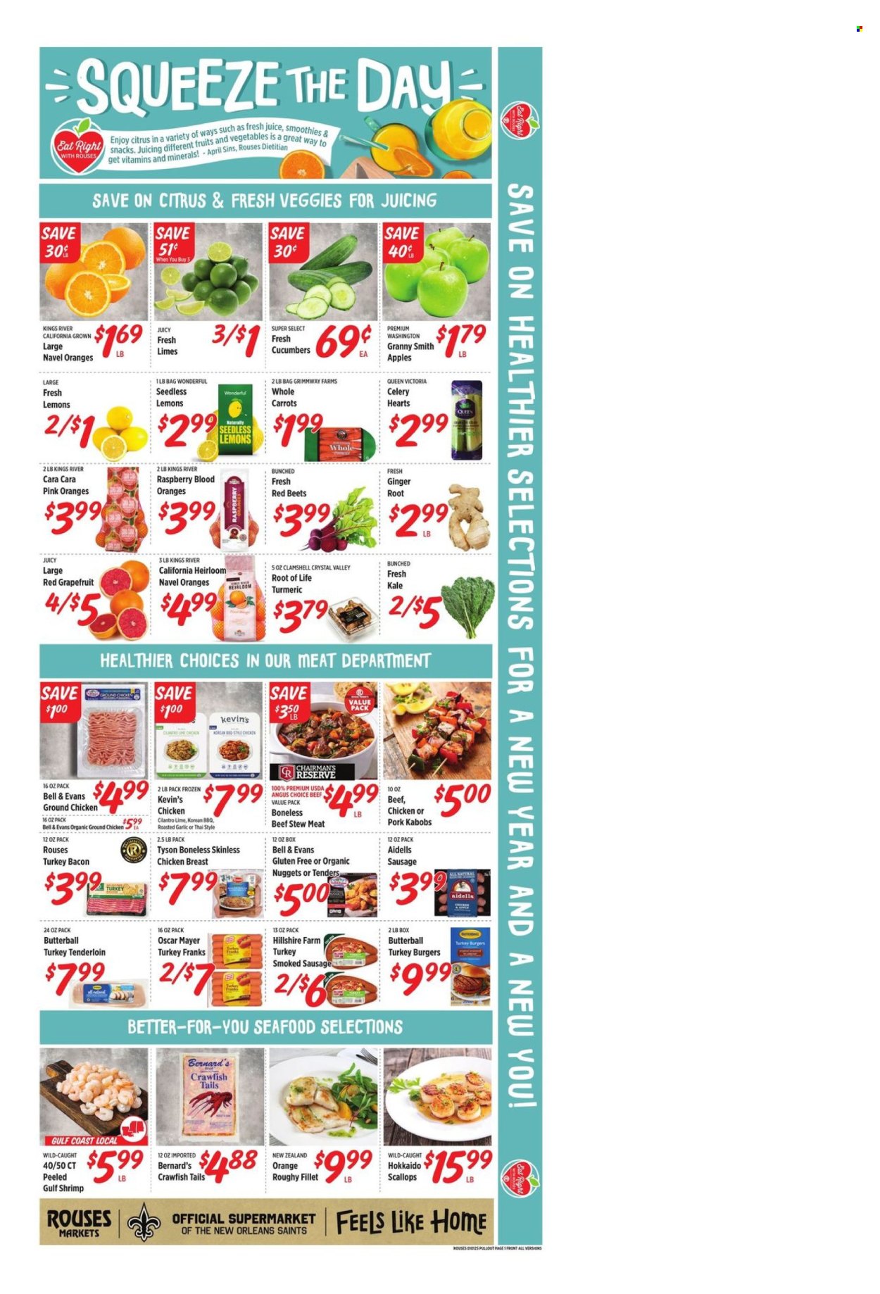 Rouses Markets ad - 01/01/2025 - 01/08/2025. Page 4