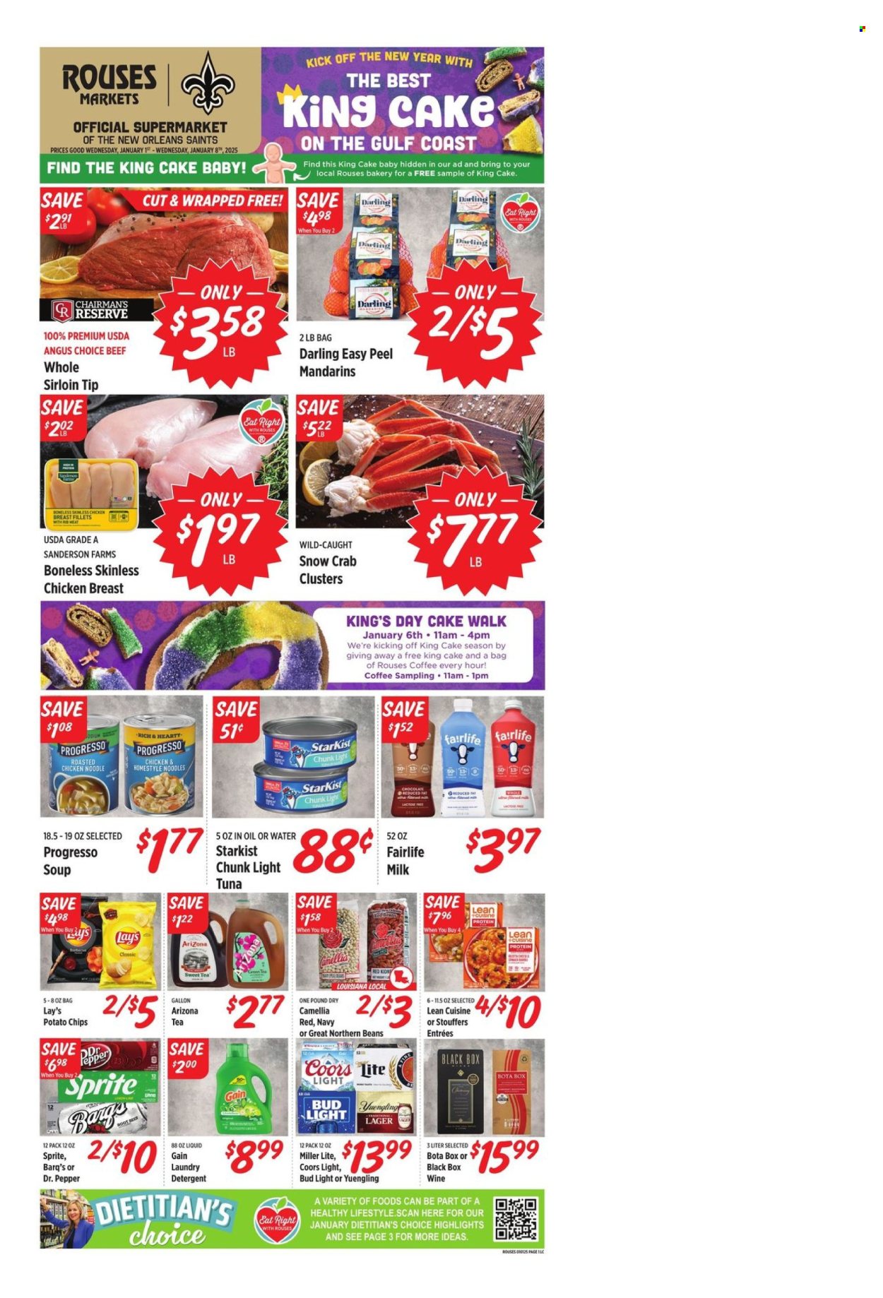 Rouses Markets ad - 01/01/2025 - 01/08/2025. Page 1