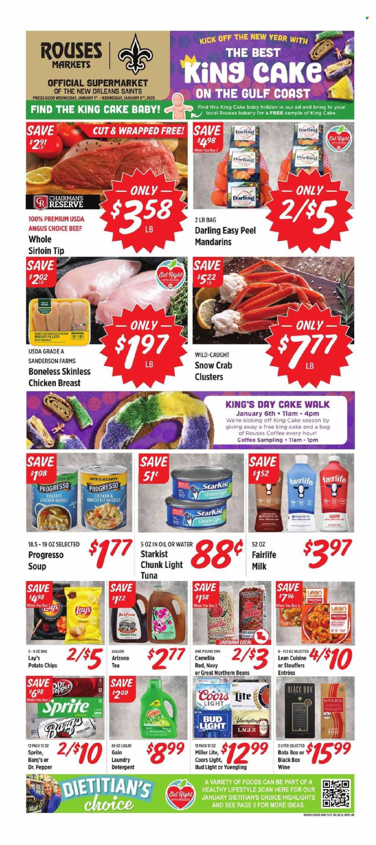 Rouses Markets ad - 01/01/2025 - 01/08/2025. Page 1