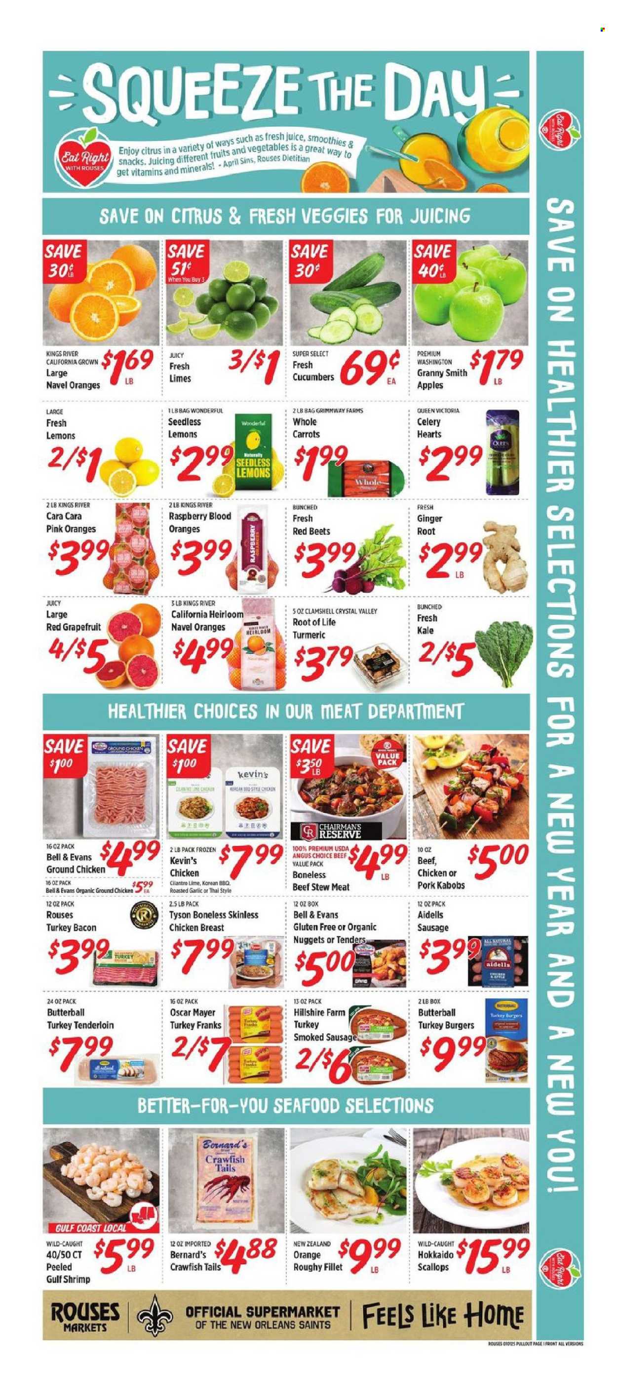 Rouses Markets ad - 01/01/2025 - 01/08/2025. Page 3