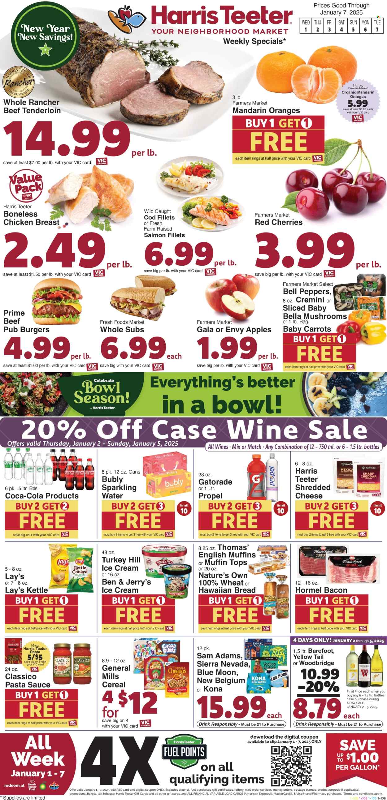 Harris Teeter ad - 01/01/2025 - 01/07/2025. Page 1