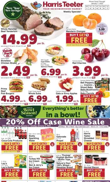 Harris Teeter Flyer - 01/01/2025 - 01/07/2025.