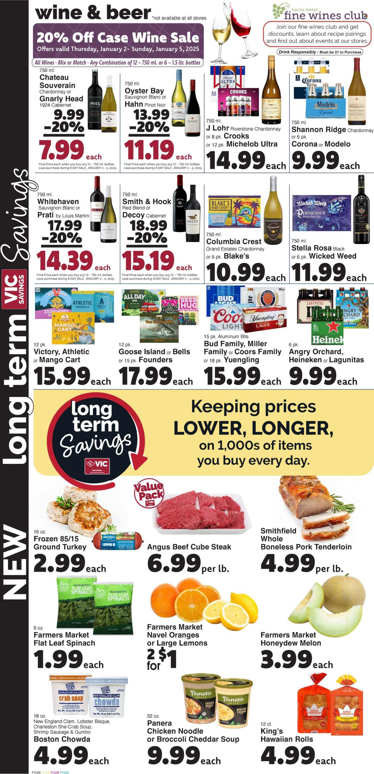 Harris Teeter ad - 01/01/2025 - 01/07/2025. Page 9