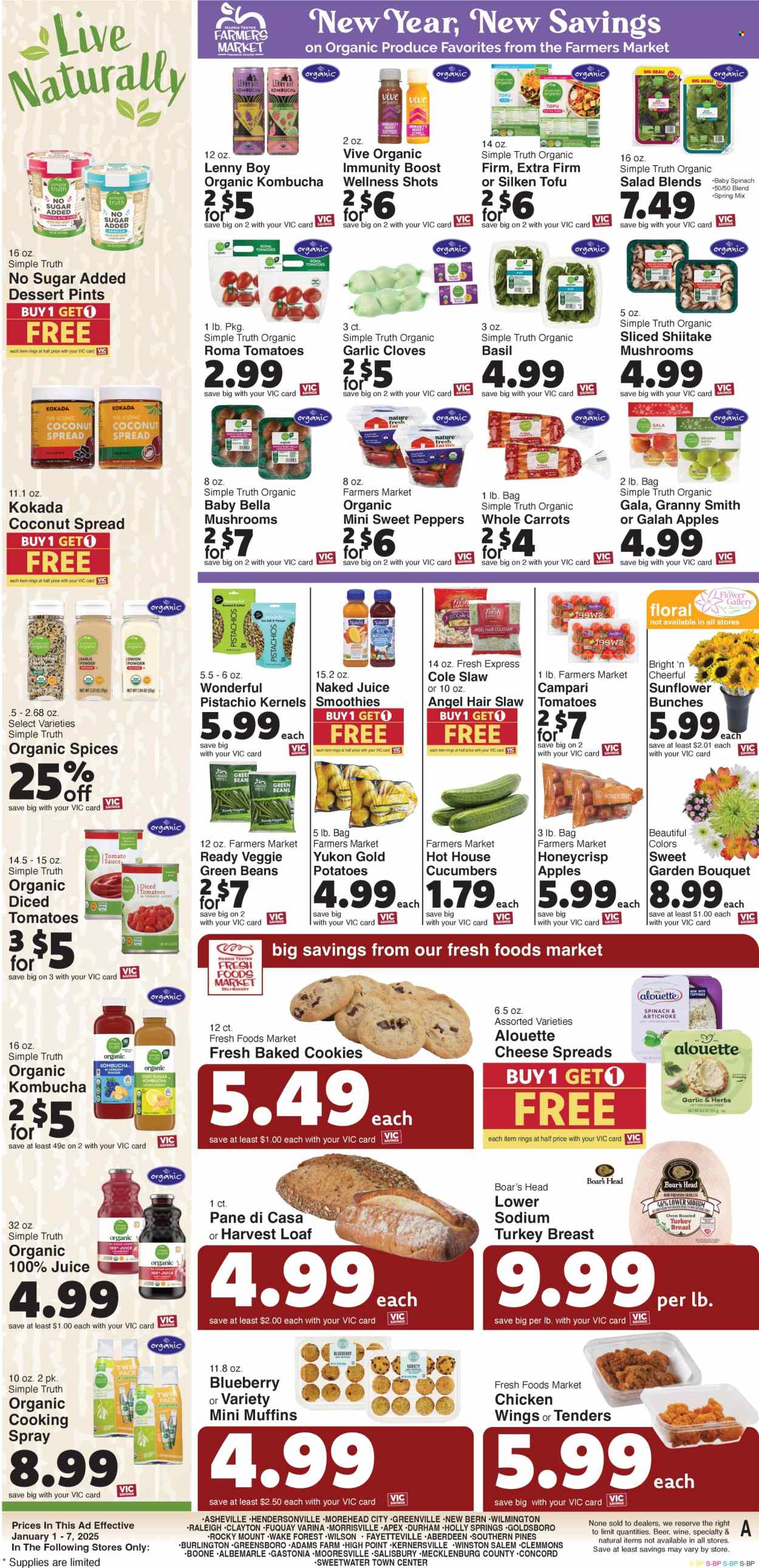 Harris Teeter ad - 01/01/2025 - 01/07/2025. Page 13