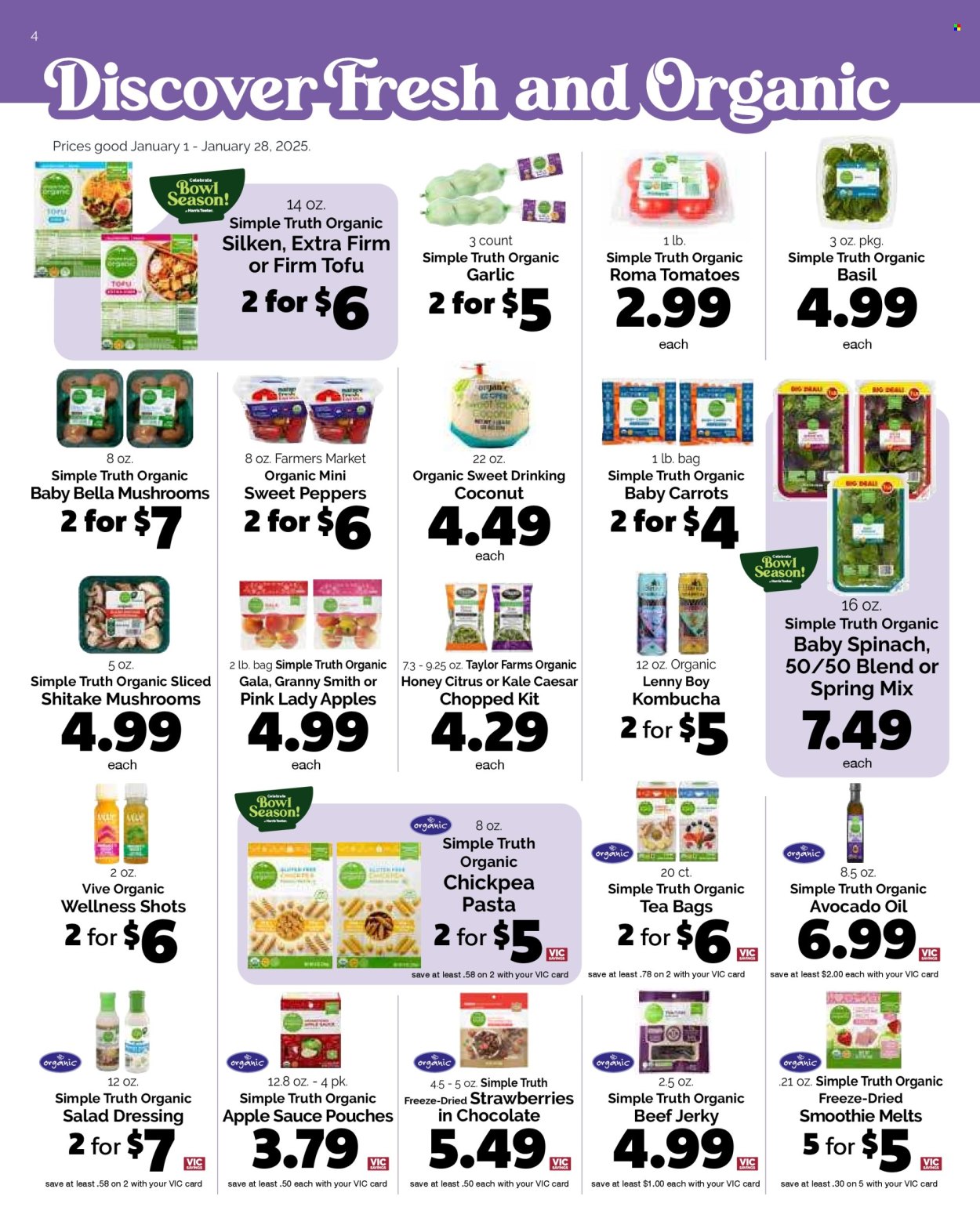 Harris Teeter ad - 01/01/2025 - 01/28/2025. Page 4