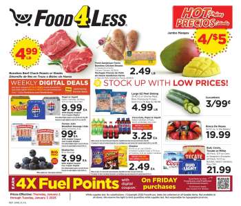 Food 4 Less Flyer - 01/02/2025 - 01/07/2025.
