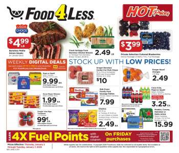 Food 4 Less Flyer - 01/02/2025 - 01/07/2025.