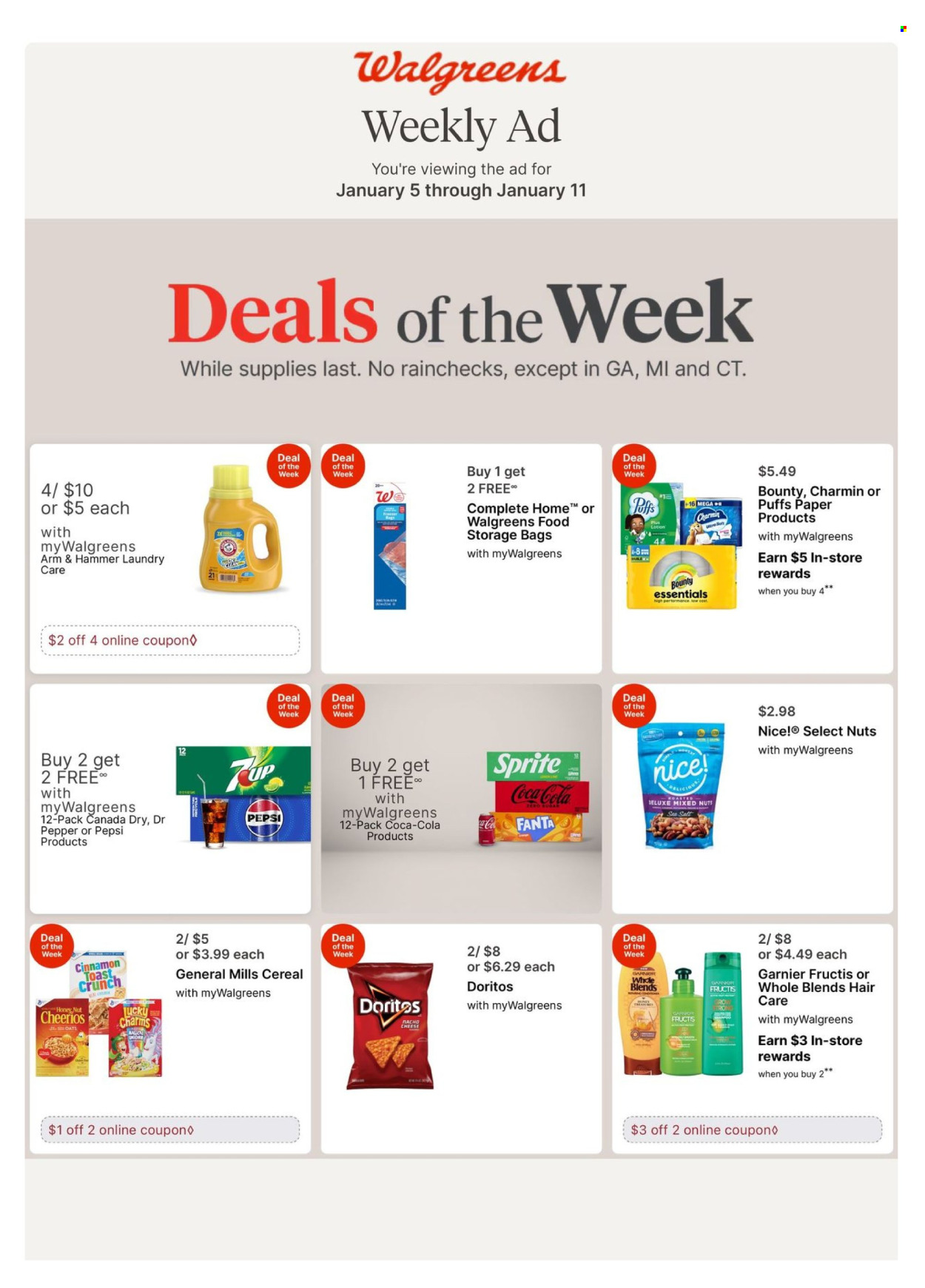 Walgreens ad - 01/05/2025 - 01/11/2025. Page 1