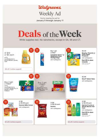 Walgreens Flyer - 01/05/2025 - 01/11/2025.