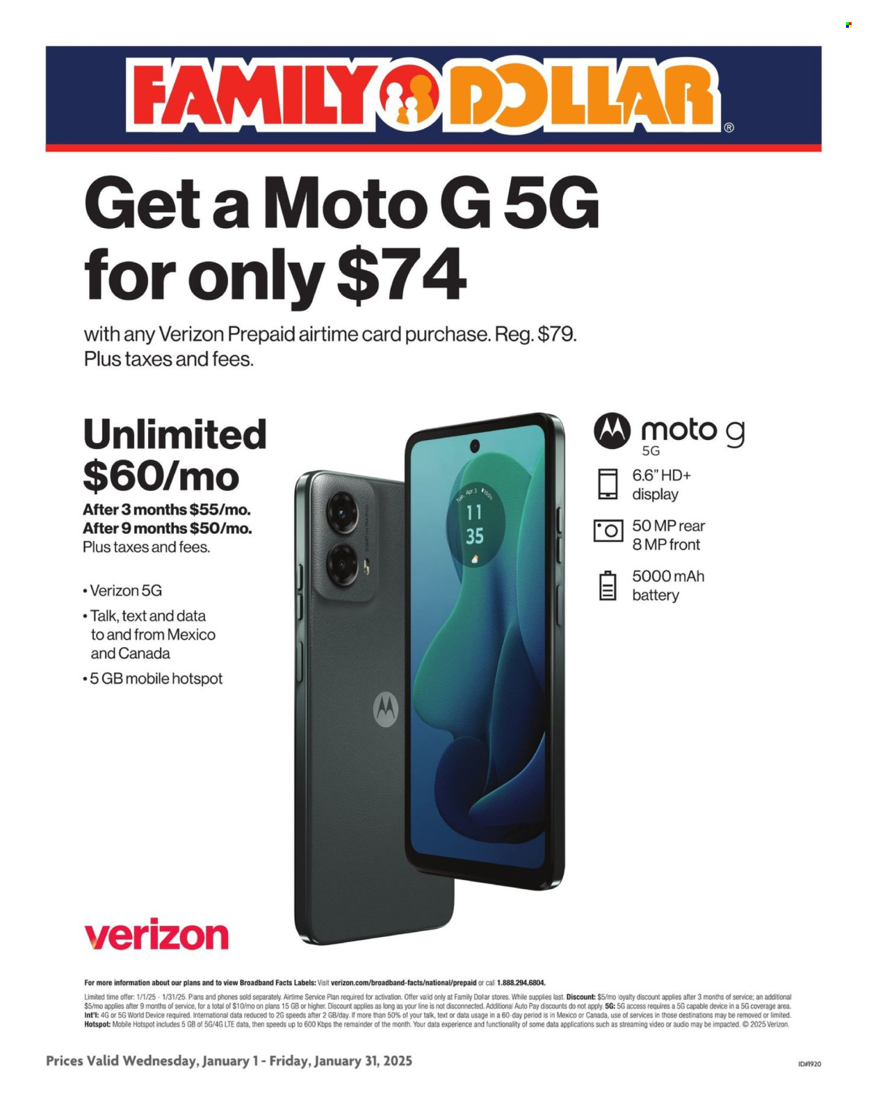 Family Dollar ad - 01/01/2025 - 01/31/2025. Page 1