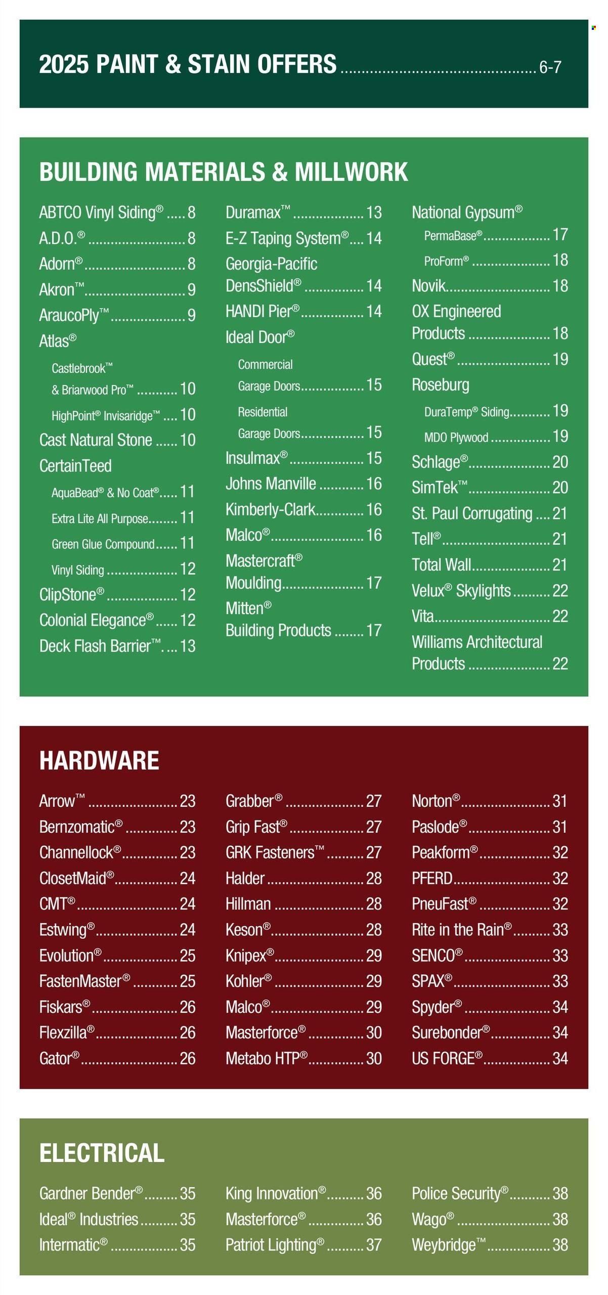 Menards ad - 01/01/2025 - 12/31/2025. Page 4