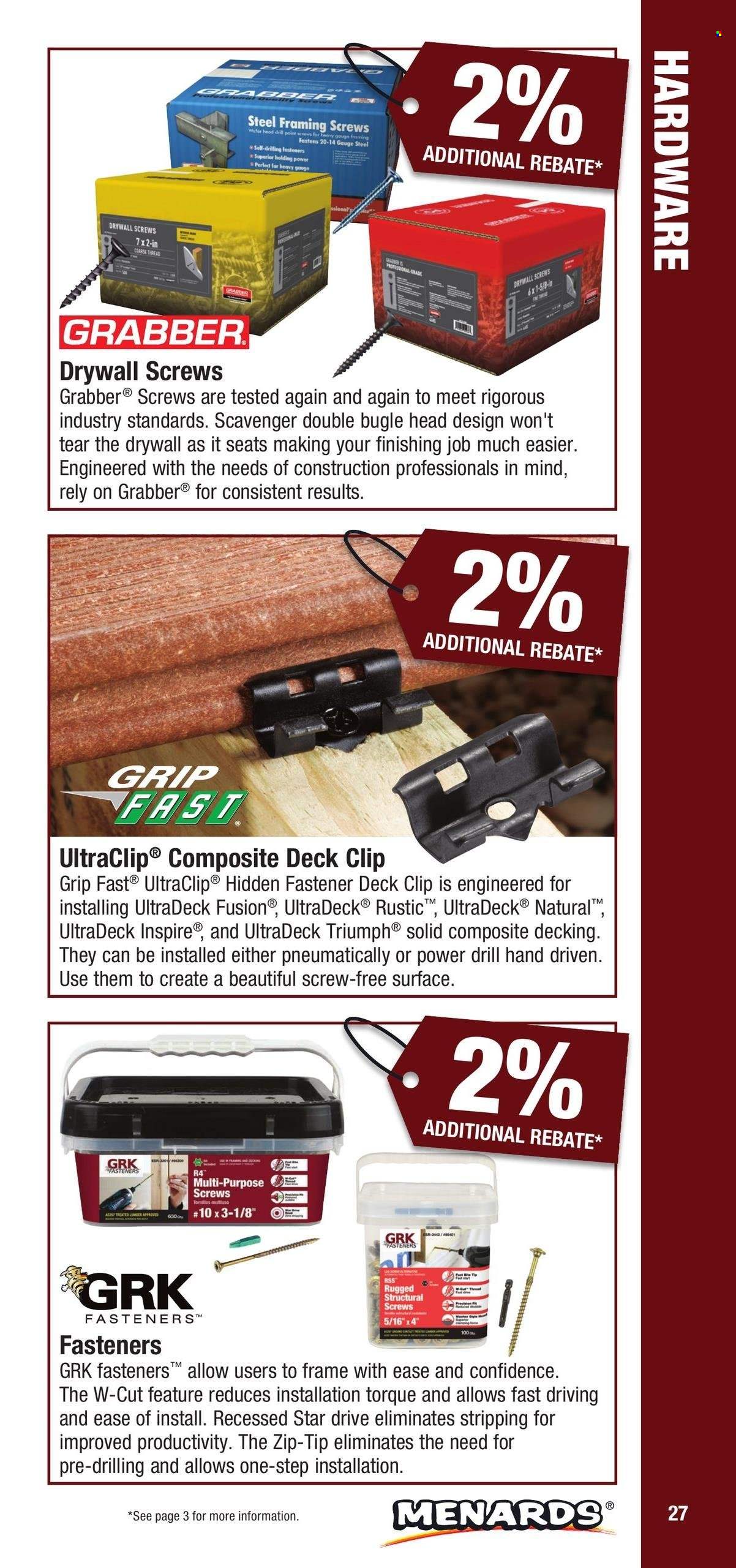 Menards ad - 01/01/2025 - 12/31/2025. Page 27